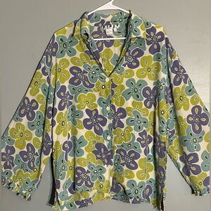 Kikit Maurice Sassoon vintage Silk Blouse‎